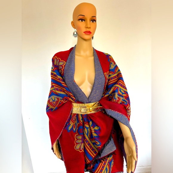 Floral Print Shawl, - Picture 9 of 16